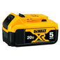 DEWALT 20 V Max XR Lithium Ion Battery - 5 AH - 3-LED Fuel Gauge - Lightweight - Each