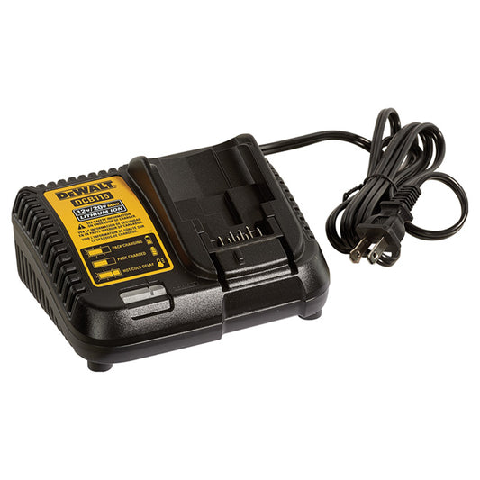 DeWalt Lithium-Ion Power Tool Charger - Charges in 90 Minutes - Yellow LED Indicator - For 12 to 20-Volt Battery - Each