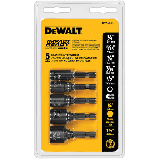 DeWalt Nutsetter Impact Driver Bit Set 5-Piece - Each