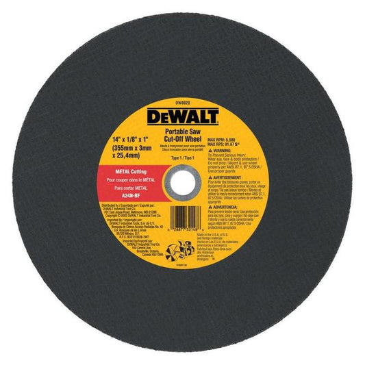 DEWALT 14-in Metal-Cutting Portable Saw Cut-Off Wheel - Each