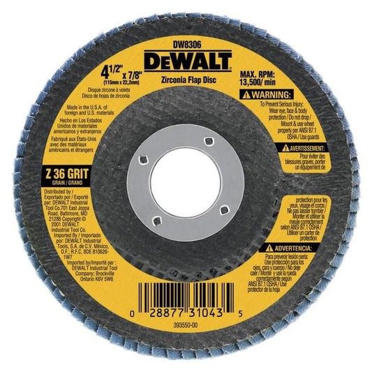 DEWALT 4.5-in W x 4.5-in L 36-Grit Industrial High Performance Abrasive Sandpaper - Each