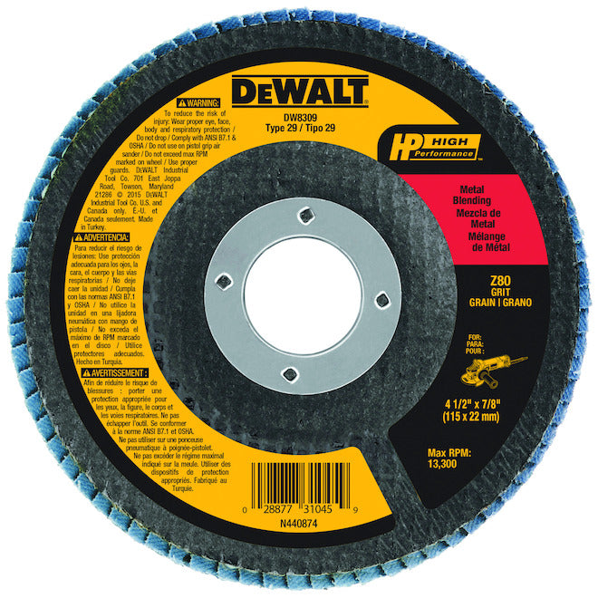 DEWALT 80-Grit High-Performance Abrasive Sandpaper - Each