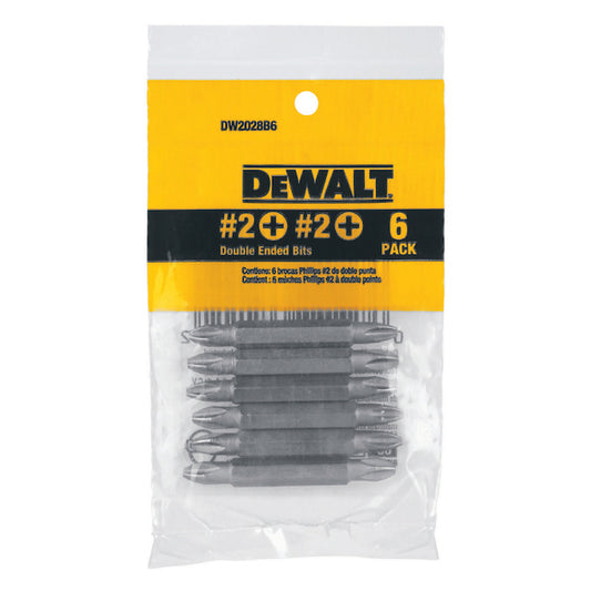 DEWALT #2 Phillips Double-Ended Screwdriver Bit (6-Pack) - Each