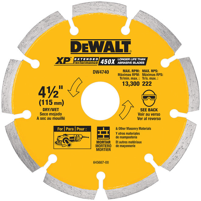 DEWALT XP 4 1/2-in Tuck-Point Circular Saw Blade - Each