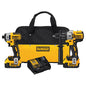 DeWalt 20-volt Max Cordless 2-Tool Combo Kit with Batteries and Charger - Brushless Motor - 3-Mode LED Light - Each