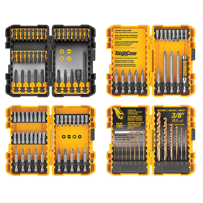 DeWalt Magnetic Accessory Set - 100 Pieces - Metal - Hard Protective Case - Each