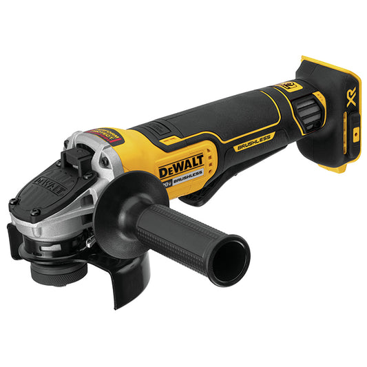 Dewalt 20V Max 4 1/2-in Cordless Angle Grinder - Kickback Brake - 4 1/2-in Dia - 850W - Bare Tool (battery not included) - Each