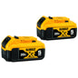 DEWALT XR 20 V Max 5 AH Lithium Ion Batteries -3-LED Light Gauge - Lightweight - 2 per Pack - Each