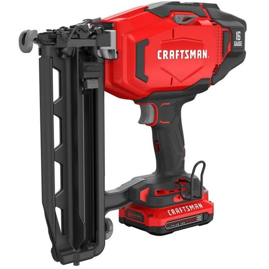 Craftsman V20 20-Volt Max Cordless 2 1/2-in Finish Nailer Kit - 16-Gauge - Li-Ion Battery - Charger - Each