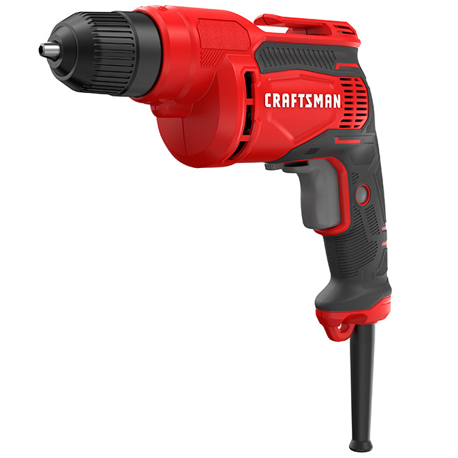 Craftsman 3/8-in Keyless Corded Drill - 7-amp Motor - 2500 RPM - Lock-On Trigger - Each