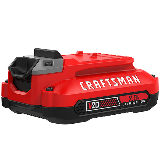 Craftsman V20 2Ah Lithium-Ion Battery - 20-Volt Max - 3-LED Charge Indicator - Premium Grade Cells - Each