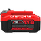 Craftsman 20-Volts 4Ah Premium Lithium Ion Battery - 3-LED Charge Indicator - No Self-Discharge - 1-Hour Charge Time - Each