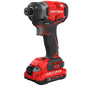 Craftsman 20-volt Cordless 1/4-in Impact Driver with Batteries and Charger - 2900 RPM - Variable Speed - Quick Change - Each