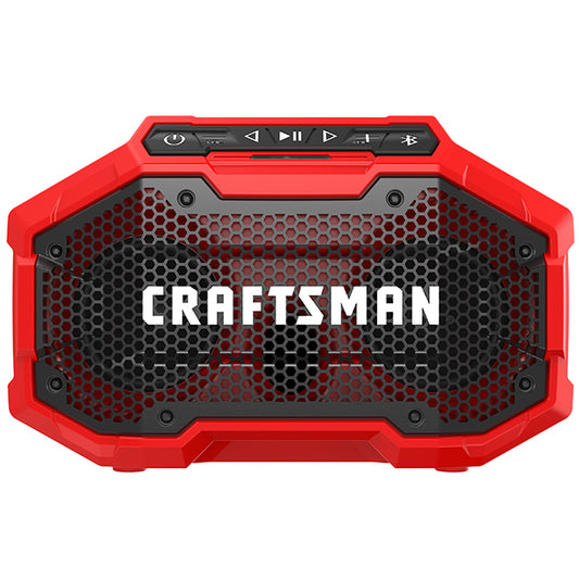 Craftsman 20-Volt Jobsite Speaker - Bluetooth-Ready - 3-in Speaker - On-Board USB Port - Cordless - Each