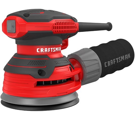 Craftsman 5-in Corded Random Orbit Sander with Dust Bag - 3-Amp Motor - 12000 OPM - 8 Holes - Dust-Sealed Switch - Each