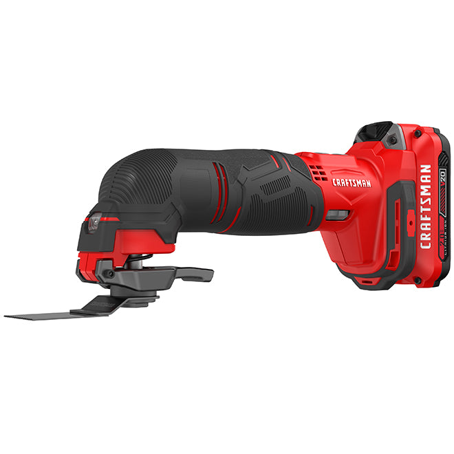 Craftsman 20-V 15-Pc Cordless Oscillating Multi-Tool Kit with Soft Case - LED Light - Variable Speed - Each