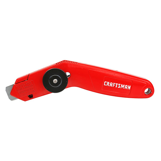 Craftsman Retractable Carpet Knife - 3 Blades - 4.5-in - Red - Each