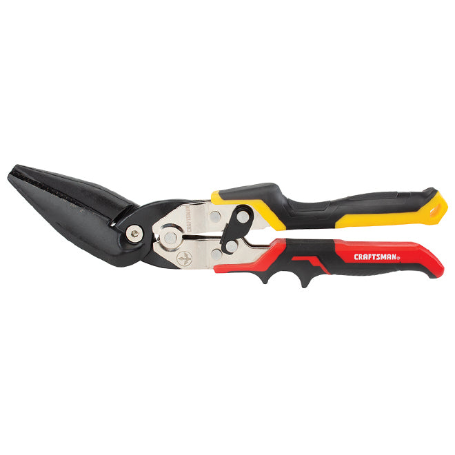 Craftsman Aviation Snips - 11-in - Offset Long Cut - Red and Yellow - Each