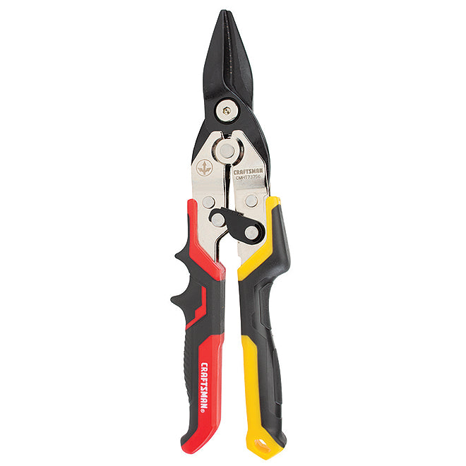 Craftsman Aviation Snips - 10-in - Right Cut - Red and Yellow - Each