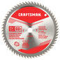 Craftsman Circular Saw Blade - Carbide - 60 Teeth - Fine Crosscuts - 7 1/4-in dia - 1 Per Pack - Each