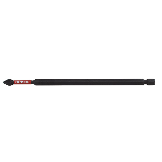 Craftsman Impact Rated Screwdriver Bit - Phillips #2 - 6-in - Black Oxide S2 Steel - Each