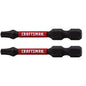 Craftsman Impact Rated Torx-Head Impact Screw Drive Bits - T20 x 2-in L - Hex Shank - Black - 2 Per Pack - Each