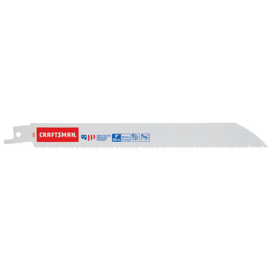 Craftsman Reciprocating Saw Blade - 8-in L - 10/14 TPI - Bi-Metal - Each