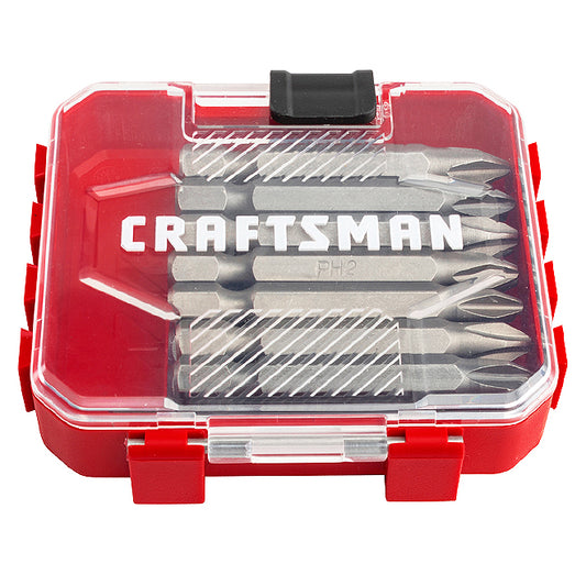 Craftsman Screwdriver Bit Set - Phillips #2 - 2-in - Steel - Pack of 15 - Each