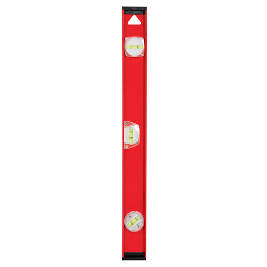 I-Beam Level - 24" - 360° Vials - Aluminum - Red and Black - Each