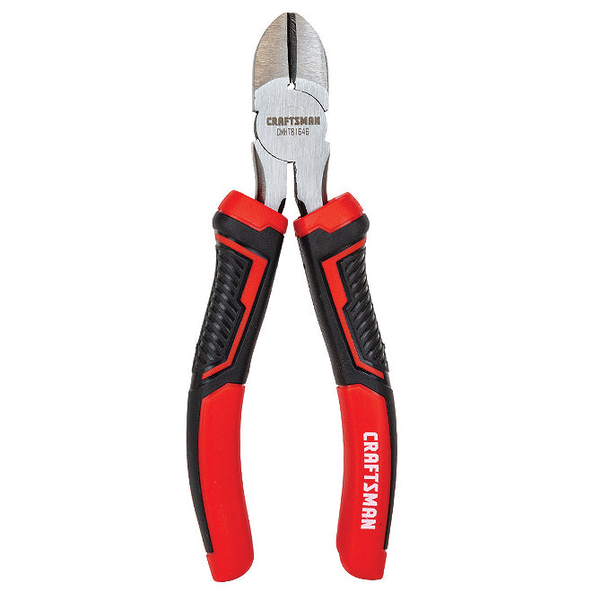 Diagonal Cutting Pliers - 6in - Steel - Red and Black - Each