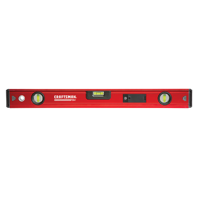 Box Beam Level - 24" - Magnetic - Red and Black - Each