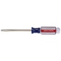 Steel Flat Blade Screwdriver - 3/16" x 4" - Blue/Red - Each