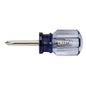 Steel Phillips Screwdriver - #2 x 1-1/2" - Blue and Clear - Each