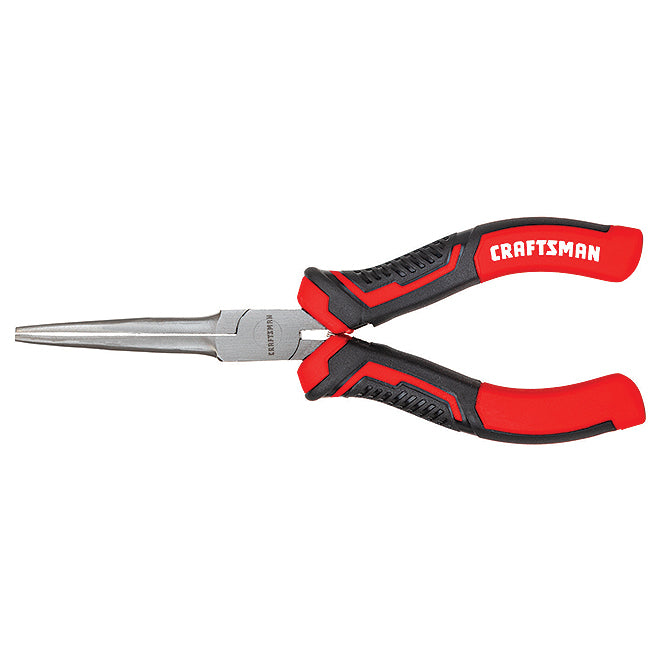 Long-Nose Pliers - 5in - Mini - Steel - Red and Black - Each