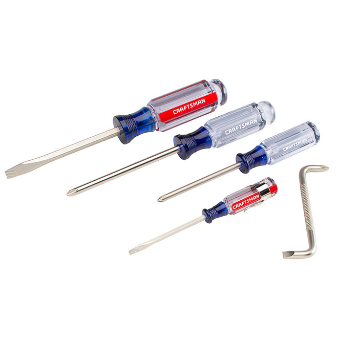 Craftsman 5-Piece Screwdriver Set - Steel/Acetate - Each