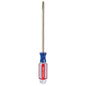 Steel Flat Blade Screwdriver - 3/16" x 6" - Blue/Red - Each