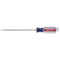 Steel Flat Blade Cabinet Screwdriver - 3/16" x 6" - Blue/Red - Each