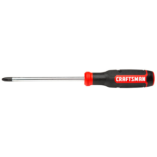 Crosstip Screwdriver - Bi-Material - #3 x 6" - Red and Black - Each