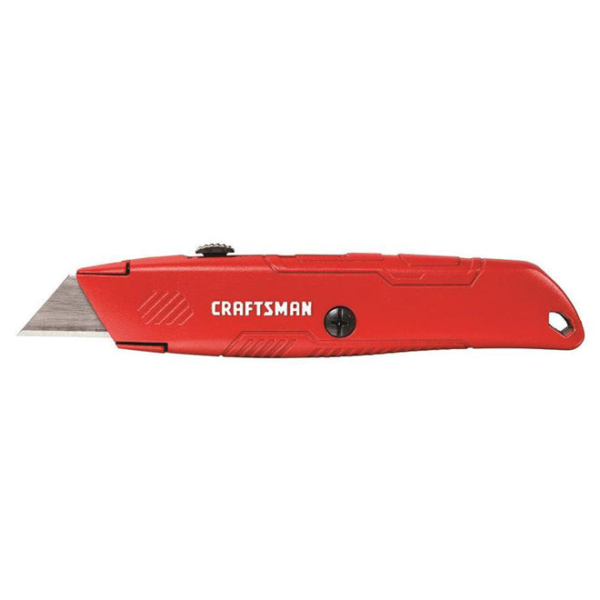 Craftsman Retractable 3-Position Utility Knife - 3 Blades - 5-in - Red - Each