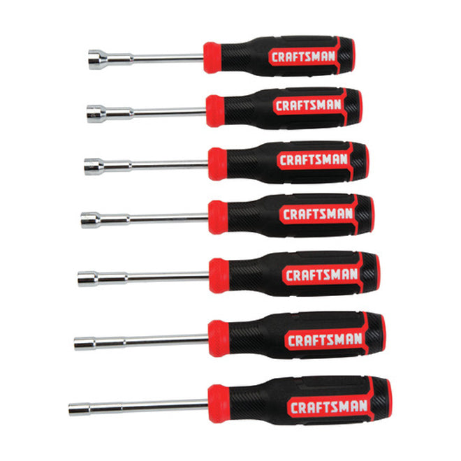 Nut Driver Set - 1/4'' - Black/Red - 7 pieces - Each