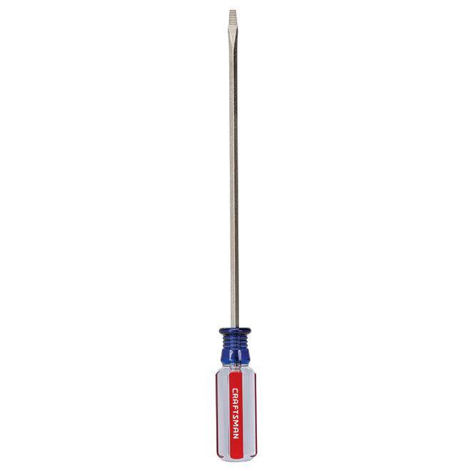 Steel Flat Blade Screwdriver - 1/8" x 6" - Blue/Red - Each