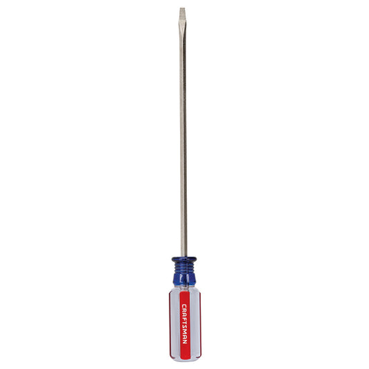 Steel Flat Blade Screwdriver - 1/8" x 6" - Blue/Red - Each