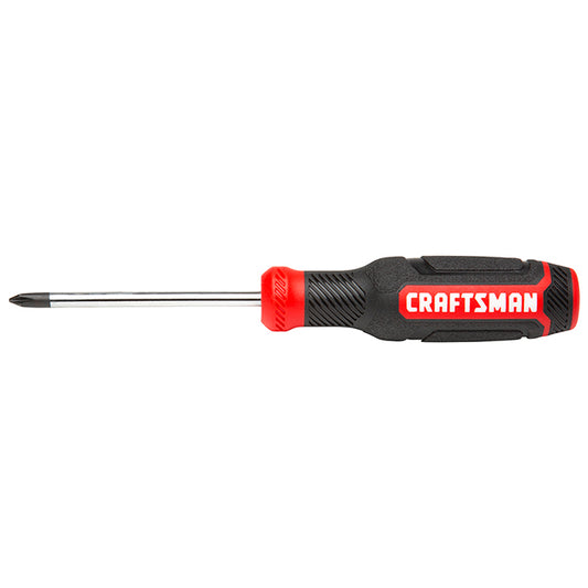 Crosstip Screwdriver - Bi-Material - #1 x 3" - Red and Black - Each