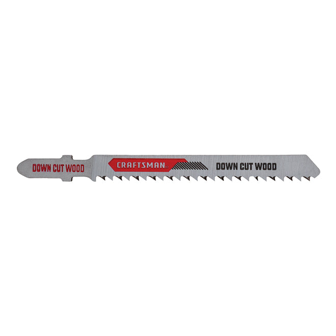 Craftsman T-Shank Down Cut Wood Jigsaw Blades - 10 TPI - High-Carbon Steel - 2 Per Pack - 4-in L - Each