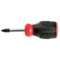 Crosstip Screwdriver - Bi-Material - #2 x 1.5" - Red and Black - Each