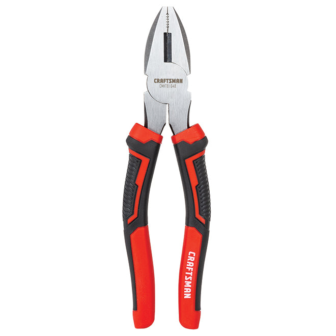 Lineman's Pliers - Steel - 8" - Red and Black - Each