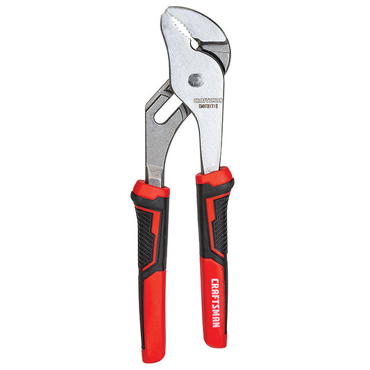 Groove Joint Pliers - 8" - Steel - Red and Black - Each