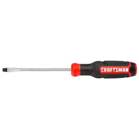 Slotted Screwdriver - Bi-Material - 3/16" x 4" - Red and Black - Each