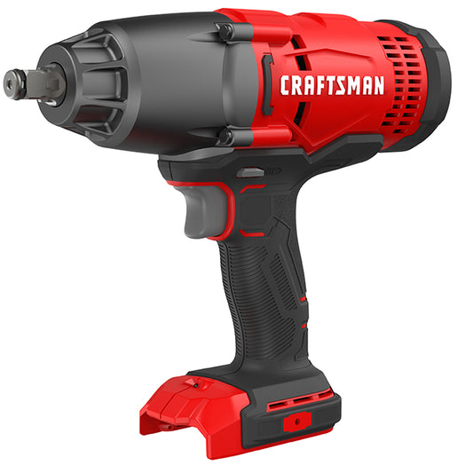 Craftsman 1/2-in Cordless Impact Wrench - 1700 RPM - LED Light - Variable Speed - Bare Tool (battery not included) - Each