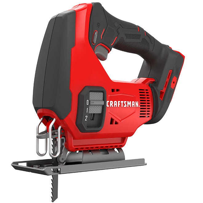 Craftsman V20 20-Volt Cordless Jigsaw - 2500 SPM - 3 Orbital Setting - Variable Speed - Bare Tool (battery not included) - Each